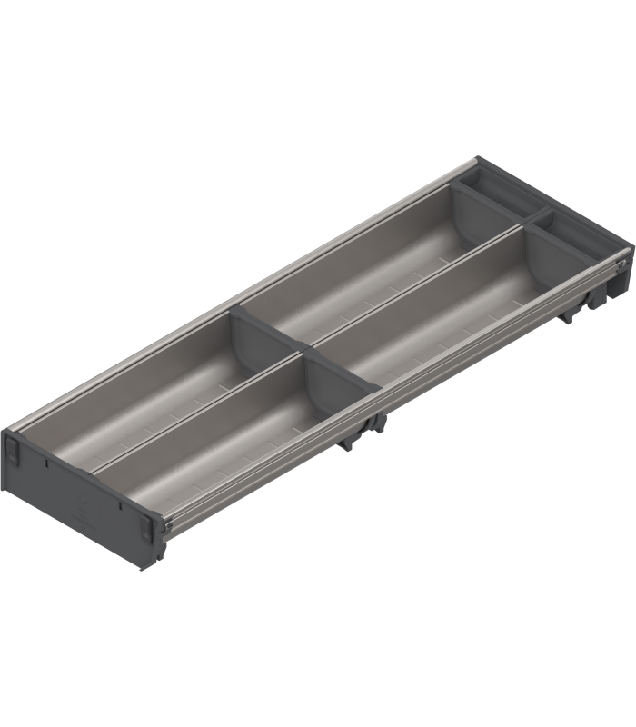 ORGA-LINE wkład z pojemnikami  częściowe wypełnienie   do szuflady standardowej TANDEMBOX  dł. NL 600 mm  szer. kor