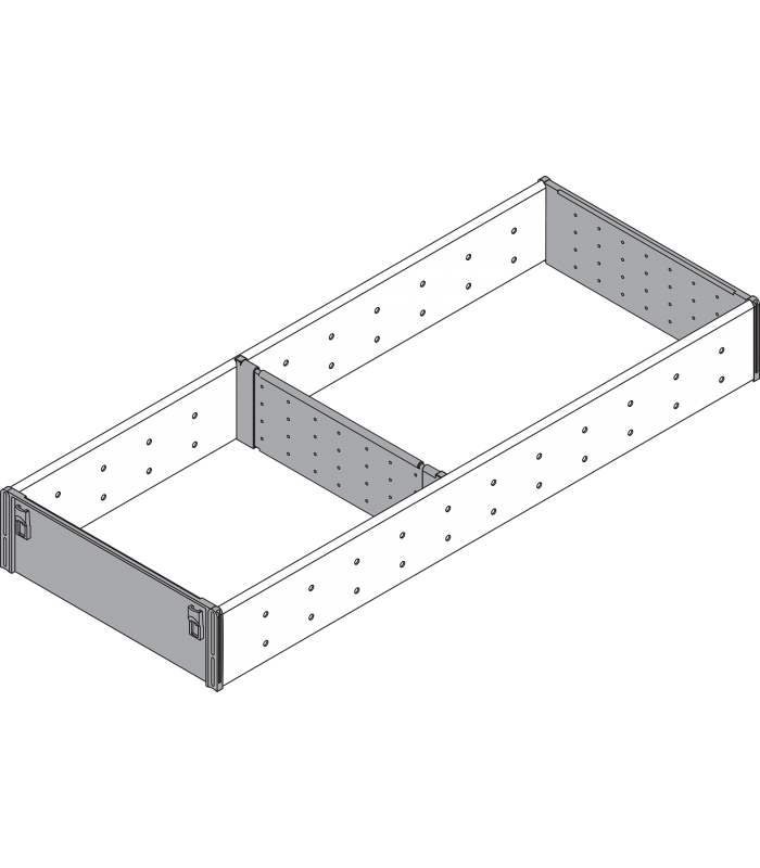 ORGA-LINE wkład z przegródkami  częściowe wypełnienie   do szuflady standardowej TANDEMBOX  dł. NL 500 mm  szer. k