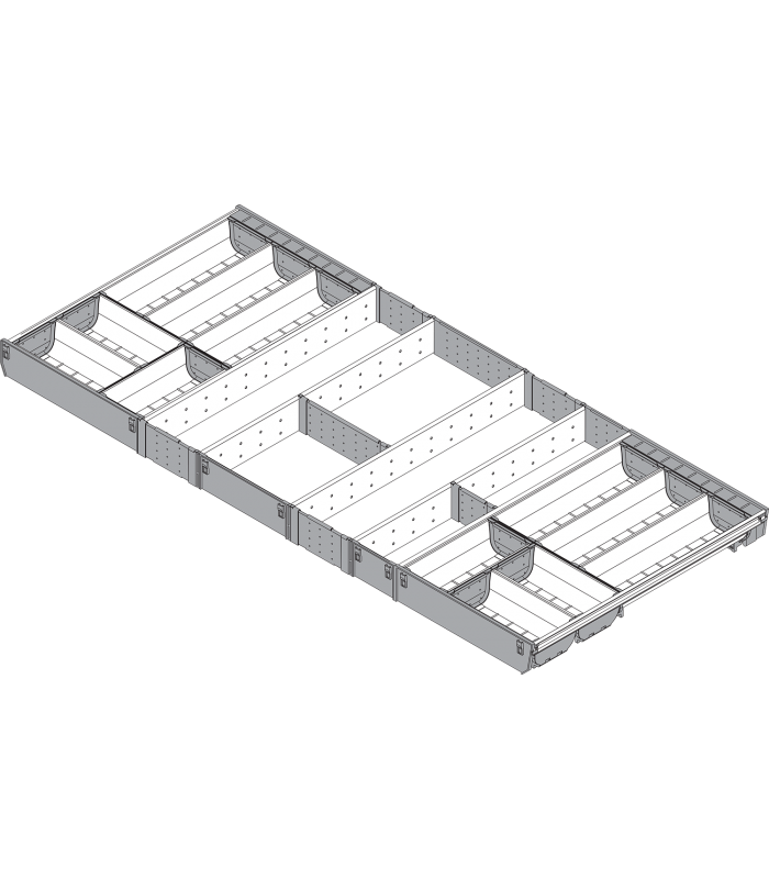 ORGA-LINE wkład z pojemnikami  całkowite wypełnienie   do szuflady standardowej TANDEMBOX  dł. NL 500 mm  szer. korp