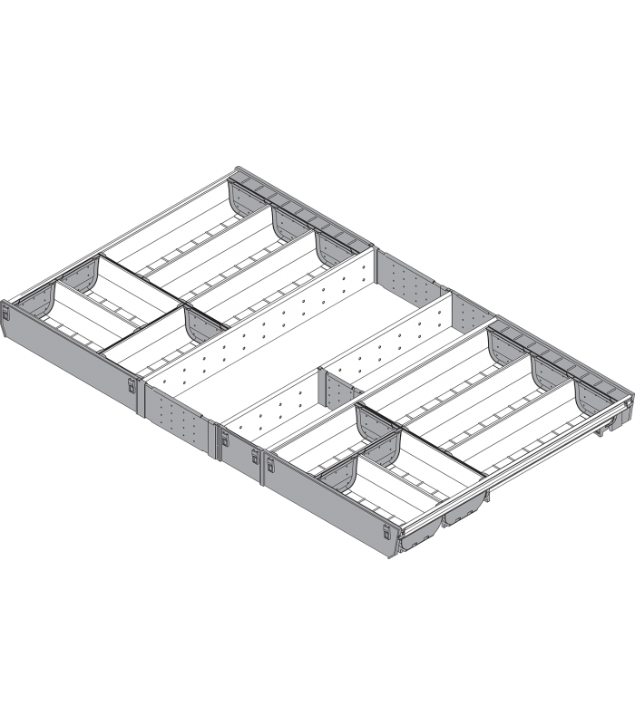ORGA-LINE wkład z pojemnikami  całkowite wypełnienie   do szuflady standardowej TANDEMBOX  dł. NL 500 mm  szer. korp