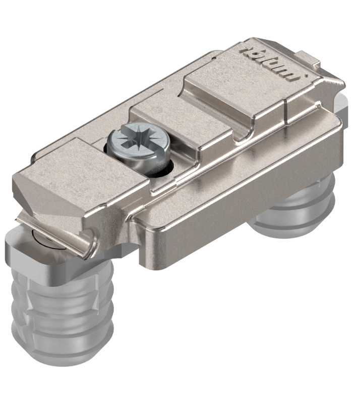 CLIP prowadnik  prosty  0 mm  Cynk  wciskany  RW  2-częściowy  niklowany 177M5100