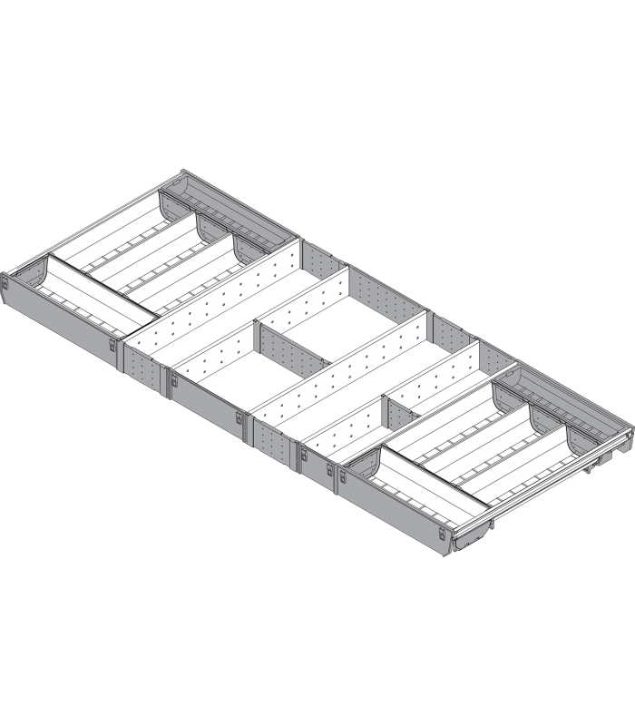 ORGA-LINE wkład z pojemnikami  całkowite wypełnienie   do szuflady standardowej TANDEMBOX  dł. NL 450 mm  szer. korp