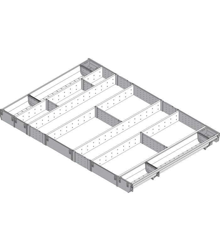 ORGA-LINE wkład kombi  całkowite wypełnienie   do szuflady standardowej TANDEMBOX  dł. NL 650 mm  szer. korpusu KB 1