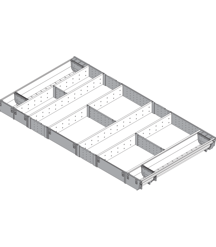 ORGA-LINE wkład kombi  całkowite wypełnienie   do szuflady standardowej TANDEMBOX  dł. NL 500 mm  szer. korpusu KB 1