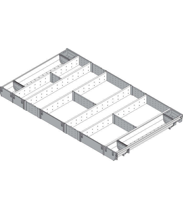 ORGA-LINE wkład kombi  całkowite wypełnienie   do szuflady standardowej TANDEMBOX  dł. NL 550 mm  szer. korpusu KB 1