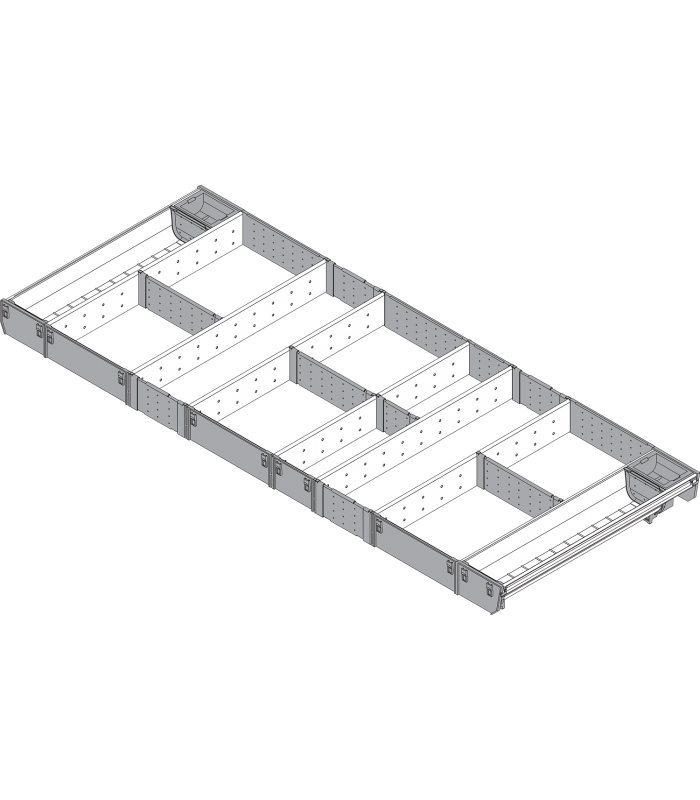 ORGA-LINE wkład kombi  całkowite wypełnienie   do szuflady standardowej TANDEMBOX  dł. NL 450 mm  szer. korpusu KB 1