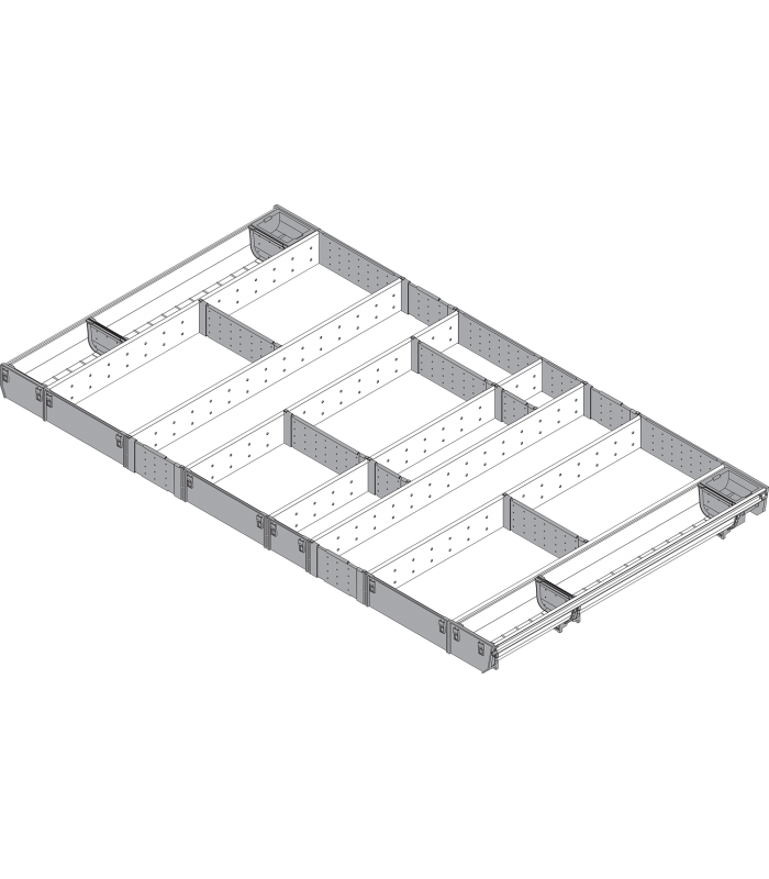 ORGA-LINE wkład kombi  całkowite wypełnienie   do szuflady standardowej TANDEMBOX  dł. NL 650 mm  szer. korpusu KB 1
