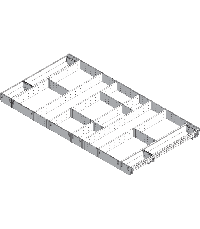 ORGA-LINE wkład kombi  całkowite wypełnienie   do szuflady standardowej TANDEMBOX  dł. NL 600 mm  szer. korpusu KB 1