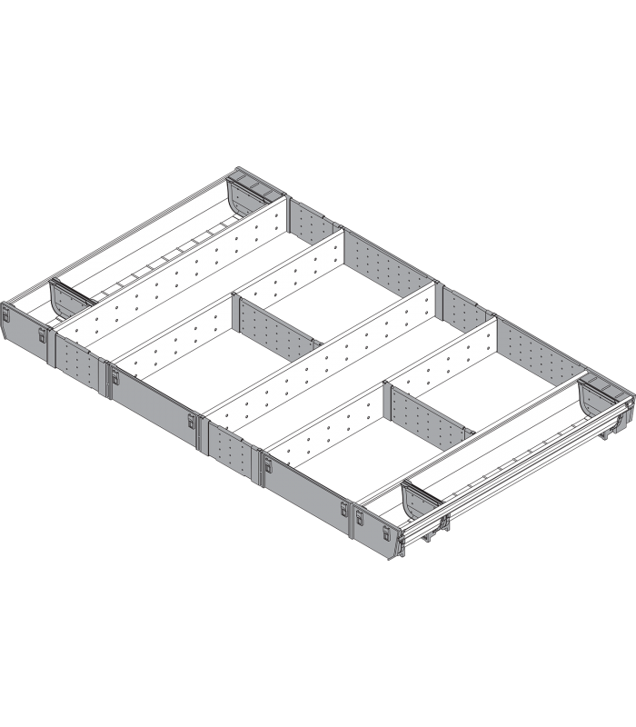 ORGA-LINE wkład kombi  całkowite wypełnienie   do szuflady standardowej TANDEMBOX  dł. NL 500 mm  szer. korpusu KB 9