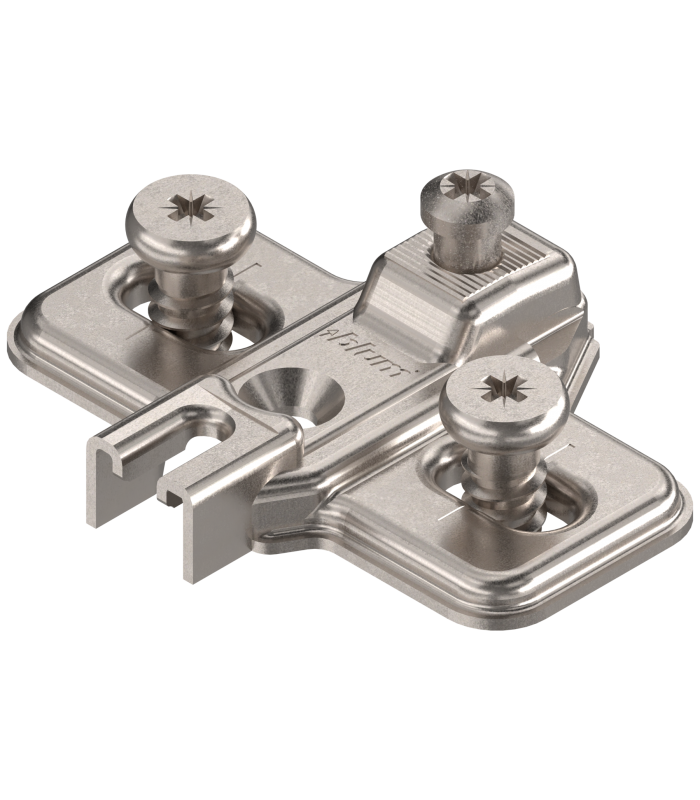 MODUL prowadnik  krzyżakowy  0 mm  Stal  zamont. EURO wkręty - drzwi nakładane bliźniaczo  RW  otwór podłużny  ni