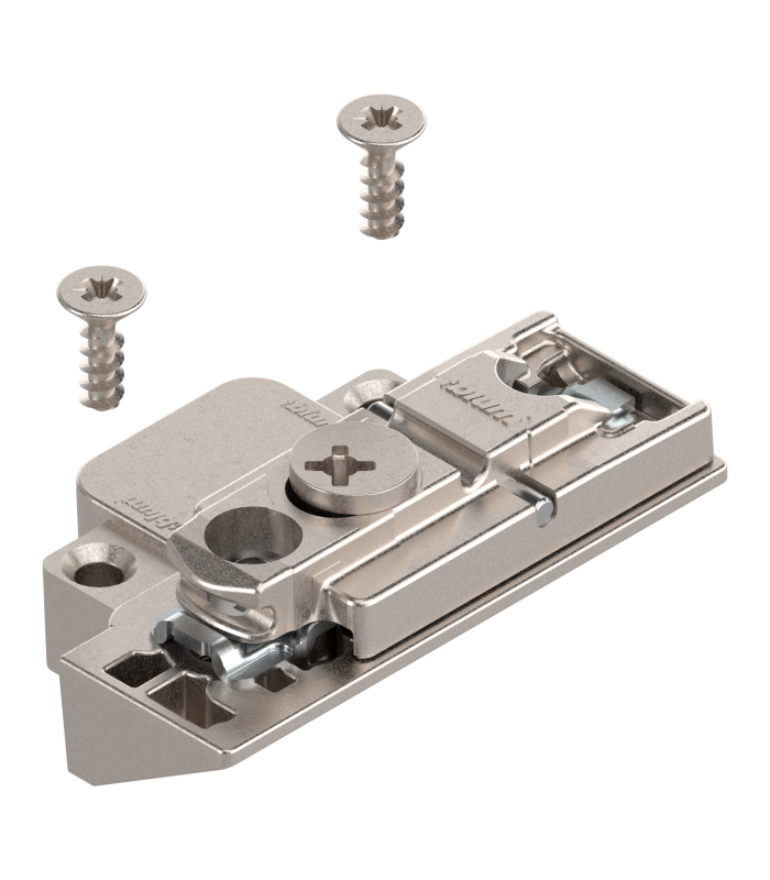 CLIP prowadnik  prosty  0 mm  Cynk  Wkręty  RW  mimośród  praw.  do wąskiej ramki aluminiowej  niklowany 175H5B00