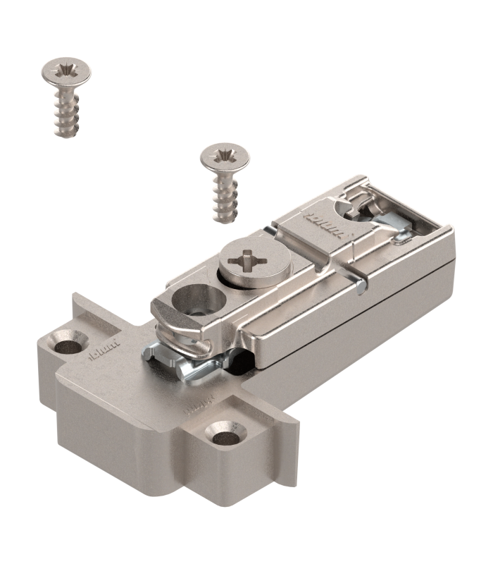 CLIP prowadnik  prosty  0 mm  Cynk  Wkręty  RW  mimośród  do wąskiej ramki aluminiowej  niklowany 175H5A00