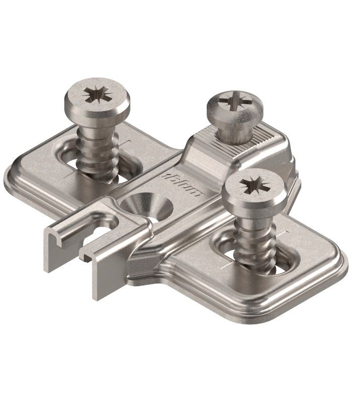 MODUL prowadnik  krzyżakowy  0 mm  Stal  na zamont. EURO wkręty  RW  otwór podłużny  niklowany 193L8100