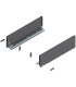 Bok szuflady LEGRABOX  wysokość K  128.5 mm   dł. 450 mm  lewy/prawy  do LEGRABOX pure  antracyt mat 770K4502S