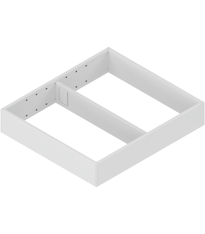 AMBIA-LINE  ramki do szuflady standardowej LEGRABOX  stal  od dł. 270 mm  szerokość 242 mm  jedwabiście biały mat