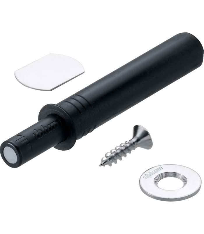 TIP-ON do drzwi  zestaw   Wersja standardowa  z magnesem  czarna 956.1004