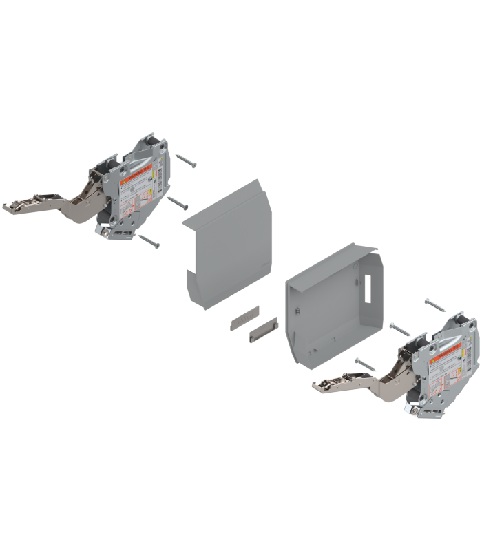 AVENTOS HK-S do małych frontów uchylnych  siłownik  współczynnik mocy 400-1000 przy 2 szt.  do TIP-ON  jasnoszary/i