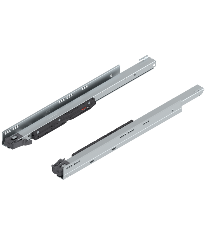 Prowadnica korpusu LEGRABOX z BLUMOTION S  pełny wysuw  70 kg  dł. 650 mm  lewa/prawa  cynkowana 753.6501S