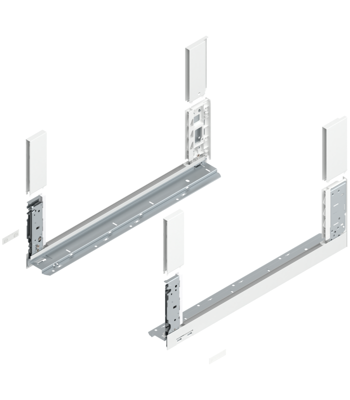 Bok szuflady LEGRABOX  wysokość C  177 mm   dł. 550 mm  lewy/prawy  do LEGRABOX free  jedwabiście biały mat