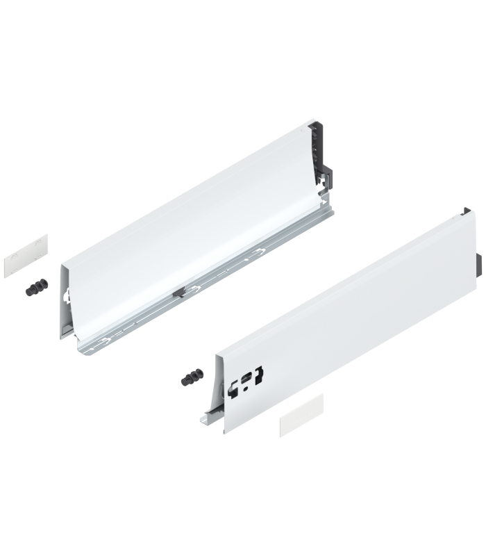 Bok szuflady TANDEMBOX  wysokość K  115 mm   dł. 450 mm  lewy/prawy  do TANDEMBOX antaro  biała 378K4502SA