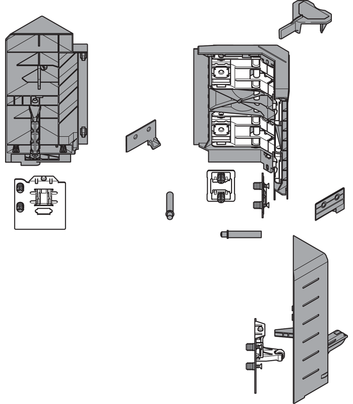 SYNCROMOTION Zestaw  wysokość D  R7037 ciemnoszara Z33D00E0A6