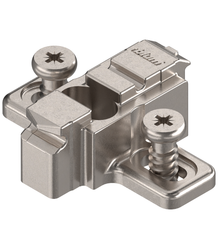 CLIP prowadnik  krzyżakowy  9 mm  Cynk  na zamont. EURO wkręty  RW  otwór podłużny  niklowany 175L8190