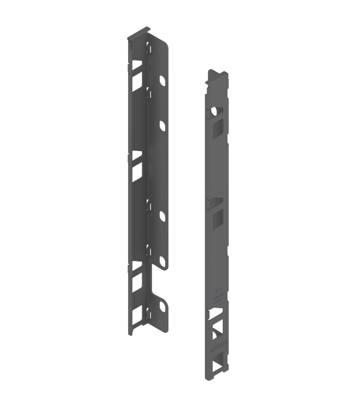 Uchwyt drewnianej ścianki tylnej LEGRABOX  wys. F  257 mm   prawy lewy  antracyt mat ZB7F000S
