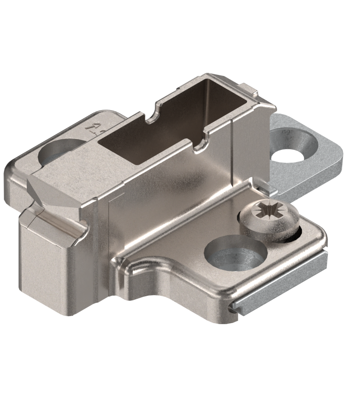 CLIP prowadnik  krzyżakowy  9 mm  Cynk  wkręty EURO  RW  2-częściowy  niklowany 175H9190