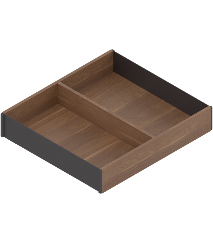 AMBIA-LINE  ramki do szuflady standardowej LEGRABOX  w opcji drewnopodobnej  od dł. 270 mm  szerokość 242 mm  Orzech 
