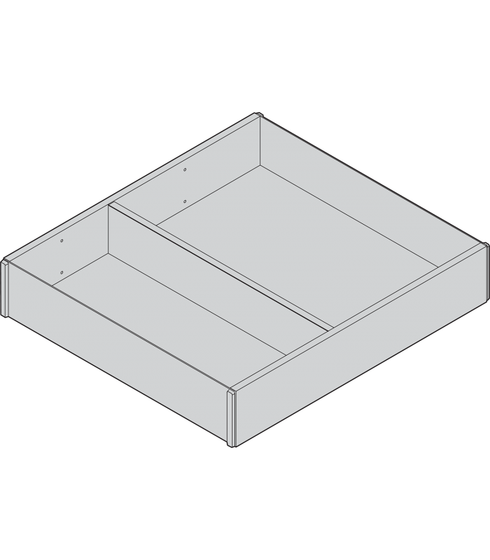 AMBIA-LINE  ramki do szuflady standardowej LEGRABOX  w opcji drewnopodobnej  od dł. 270 mm  szerokość 242 mm  Orzech 
