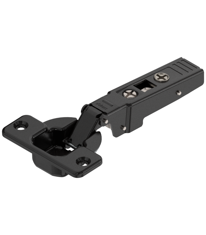 CLIP top zawias do drzwi profil. 95   Drzwi nakładane  bez sprężyny  puszka  na wkręty  czarny 70T9550.TL