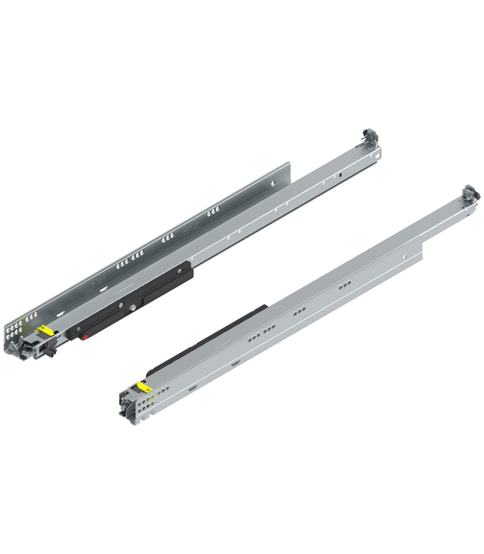 MOVENTO z TIP-ON  pełny wysuw do szuflady drewnianej  60 kg  dł. 750 mm  wymaga sprzęgła  lewa/prawa  cynkowana