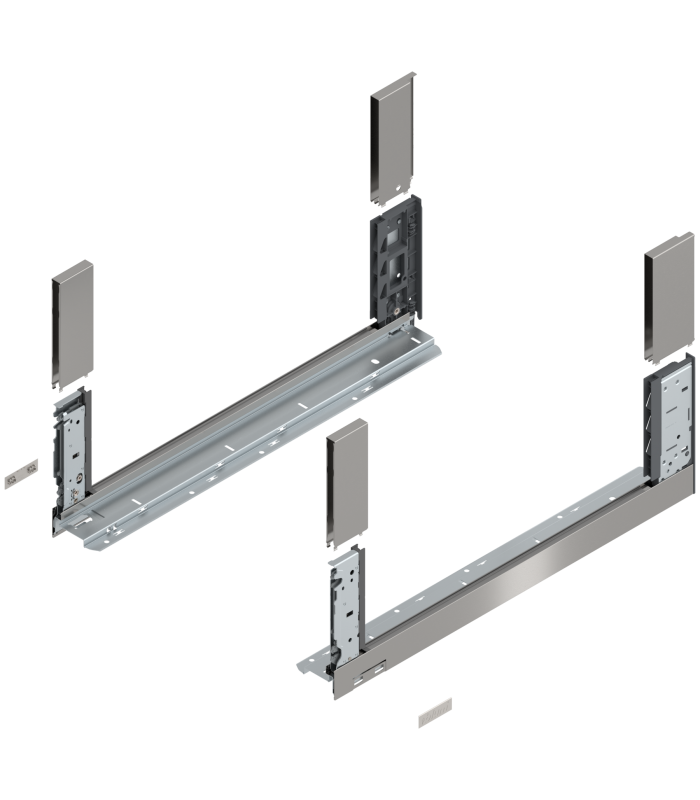 Bok szuflady LEGRABOX  wysokość C  177 mm   dł. 550 mm  lewy/prawy  do LEGRABOX free  inox-szczotk.-lakier. 780C5502I