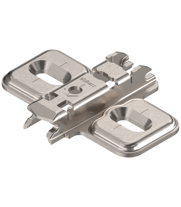 CLIP prowadnik  krzyżakowy  0 mm  Stal  Wkręty  RW  otwór podłużny  niklowany 173L6100