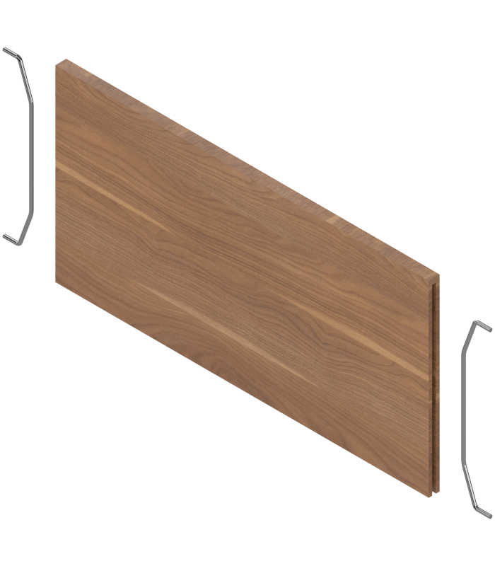 AMBIA-LINE listwa poprzeczna do szuflady z wysokim frontem LEGRABOX  ZC7F400RHP   w opcji drewnopodobnej  Orzech Tenn. j