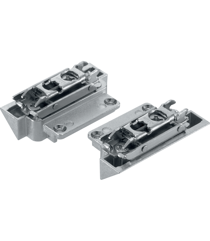 AVENTOS HK-S do małych frontów uchylnych  Mocowanie frontu do wąskiej ramki aluminiowej  zestaw   na wkręty  niklowa