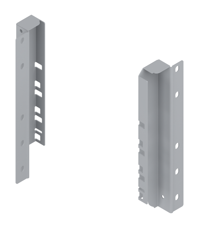 Uchwyt drewnianej ścianki tylnej TANDEMBOX  wys. D  224 mm   do Szuflada wewnętrzna wysoka  prawy lewy  R9006 szara
