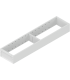AMBIA-LINE  ramki do szuflady standardowej LEGRABOX  stal  dł. 450 mm  szerokość 100 mm  jedwabiście biały mat