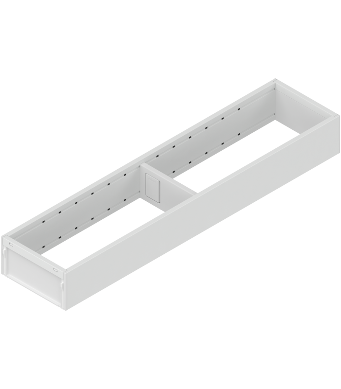 AMBIA-LINE  ramki do szuflady standardowej LEGRABOX  stal  dł. 450 mm  szerokość 100 mm  jedwabiście biały mat