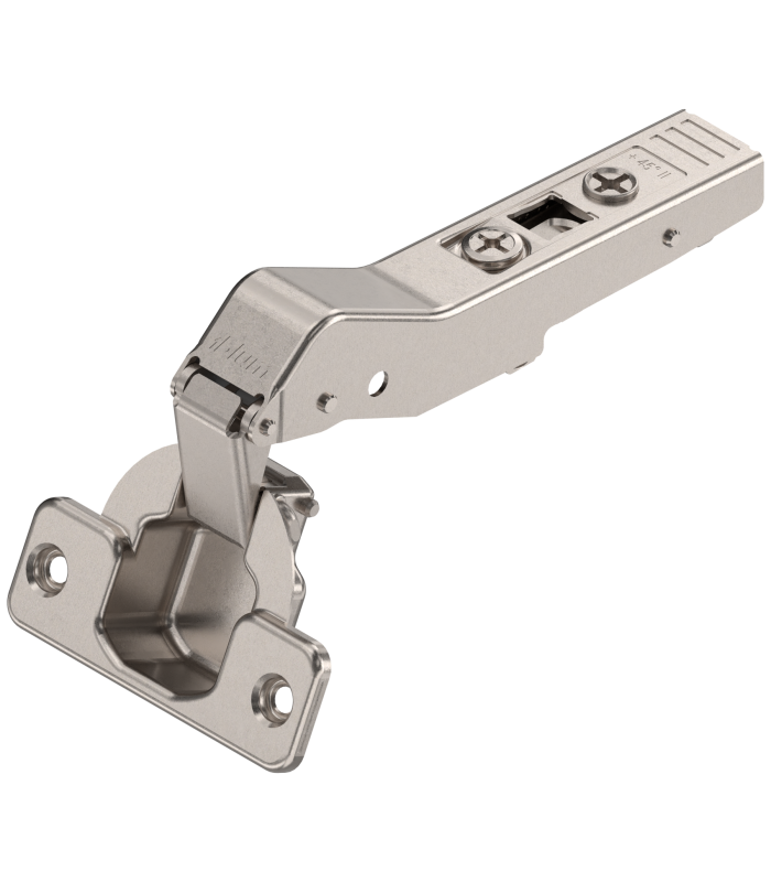 CLIP top zawias kątowy 45  II  Nakładany  bez sprężyny  puszka  na wkręty  niklowany 78T5550