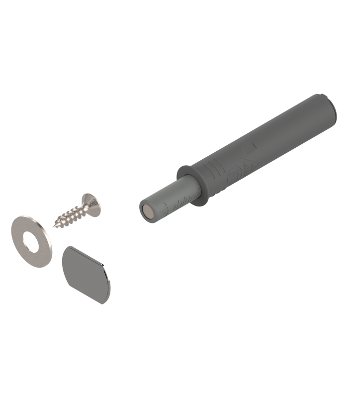 TIP-ON do drzwi  zestaw   Wersja standardowa  z magnesem  R7036 platynowoszara 956.1004