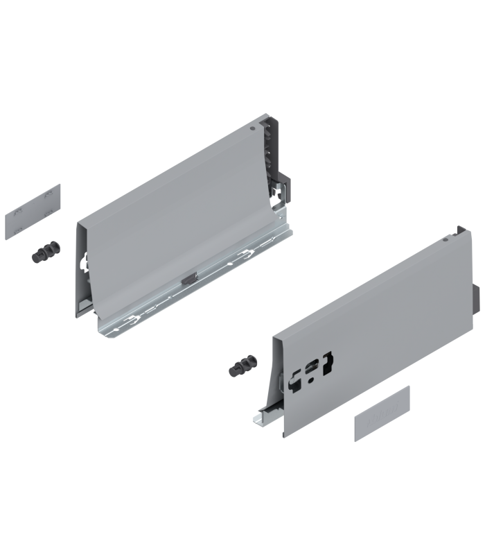 Bok szuflady TANDEMBOX  wysokość K  115 mm   dł. 270 mm  lewy/prawy  do TANDEMBOX antaro  R9006 szara 378K2702SA
