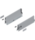 Bok szuflady TANDEMBOX  wysokość K  115 mm   dł. 350 mm  lewy/prawy  do TANDEMBOX antaro  R9006 szara 378K3502SA