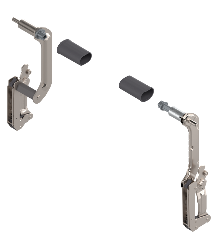 AVENTOS HL do frontów nad korpusem  podnośnik  zestaw   wys. korpusu 300-349 mm  lewy/prawy  do SERVO-DRIVE  niklowany