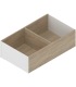 AMBIA-LINE rama do LEGRABOX szuflady z wysokim frontem  w opcji drewnopodobnej  od dł. 400 mm  szerokość 218 mm  Dąb