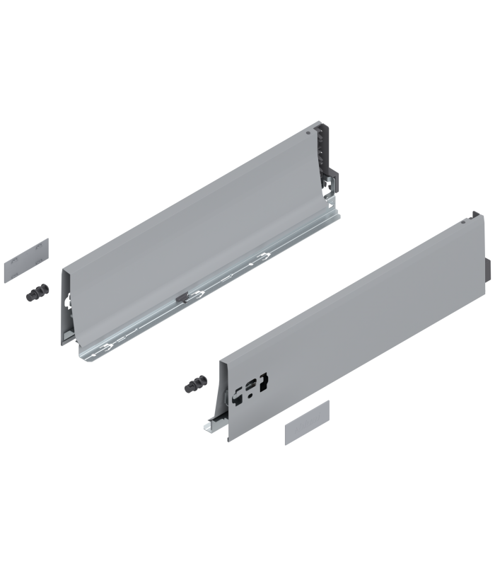 Bok szuflady TANDEMBOX  wysokość K  115 mm   dł. 450 mm  lewy/prawy  do TANDEMBOX antaro  R9006 szara 378K4502SA