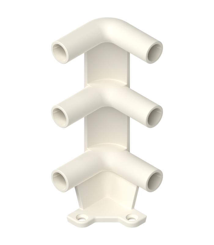 Narożnik szuflady tackowej do trzech relingów  R9001 kremowo-biała ZTU.00D0