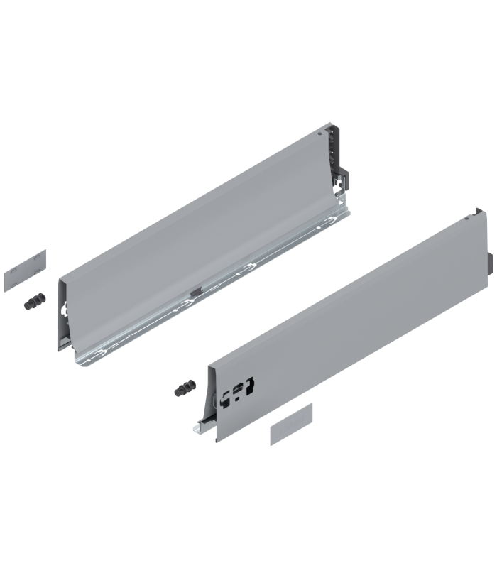 Bok szuflady TANDEMBOX  wysokość K  115 mm   dł. 500 mm  lewy/prawy  do TANDEMBOX antaro  R9006 szara 378K5002SA