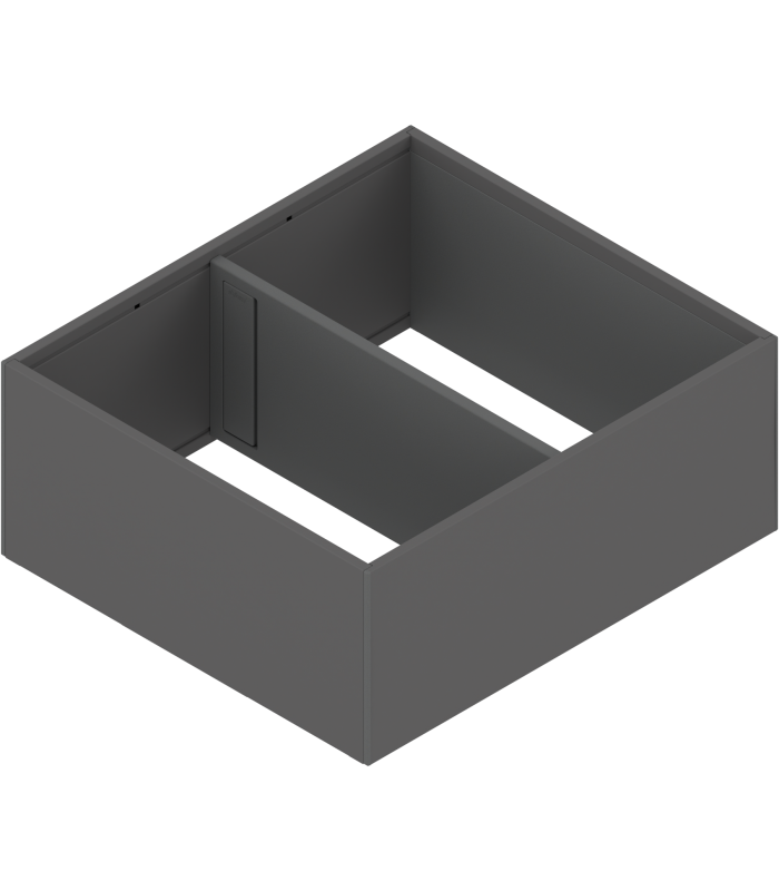 AMBIA-LINE rama do LEGRABOX szuflady z wysokim frontem  stal  od dł. 270 mm  szerokość 242 mm  antracyt mat