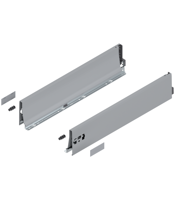 Bok szuflady TANDEMBOX  wysokość K  115 mm   dł. 550 mm  lewy/prawy  do TANDEMBOX antaro  R9006 szara 378K5502SA